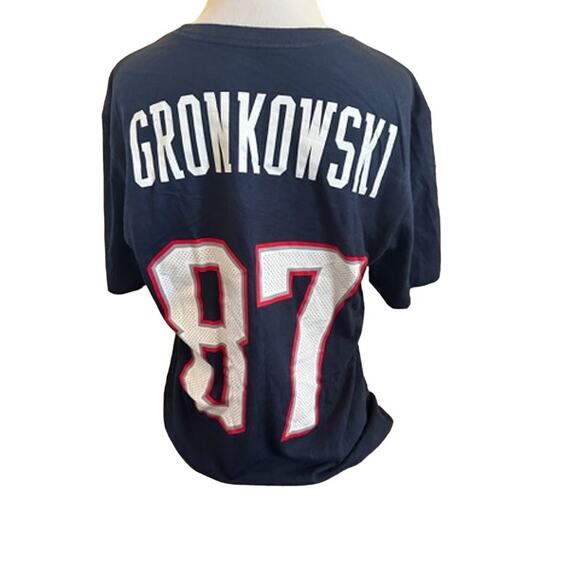 Vintage‎ New England Patriots Gronkowski 87 T-Shirt*SZ L - Picture 3 of 5